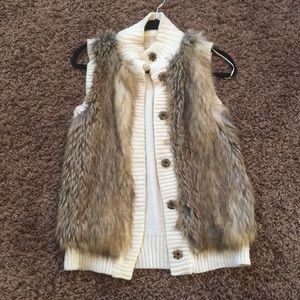 Michael Kors faux fur vest
